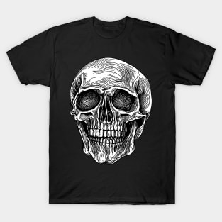 Skull Pen Drawing T-Shirt